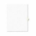 Workstationpro Style Legal Side Tab Dividers- One-Tab- Title O- Letter- White- Pack of 25, 25PK TH187168